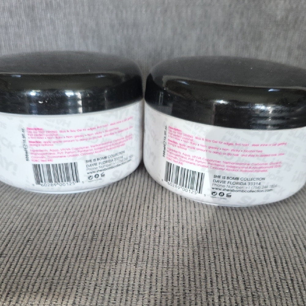 The Bomb Collection Slick & Slay All-in-one Hair Gel, 2 pack, 16.9oz. each, New. - Picture 5 of 9